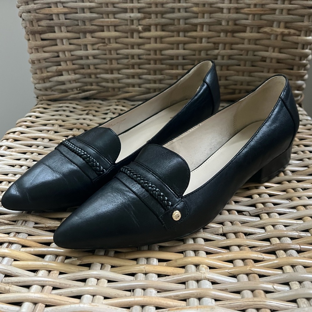 Cole Haan Black Leather Flats